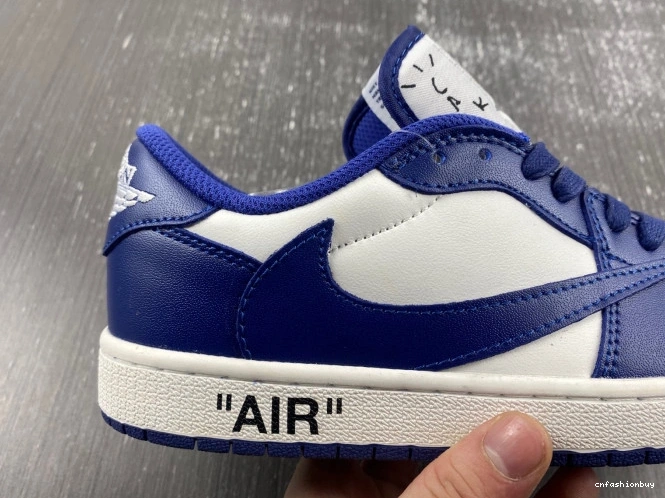 SCOTT AIR JORDAN X CUSTOM OFF-WHITE DM7890-101 1 X TRAVIS 1123